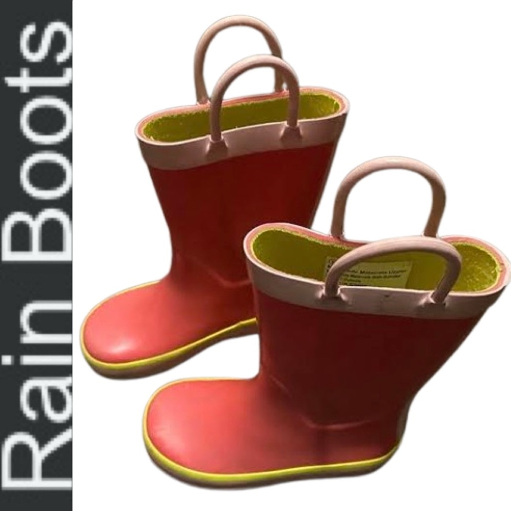 Pink Target Rain-boots